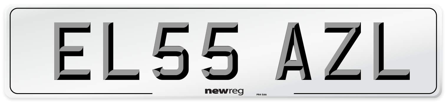 EL55 AZL Number Plate from New Reg